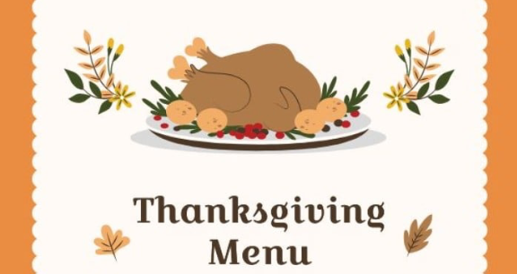 Thanksgiving Menu